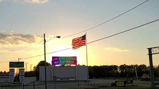 Sunset With Old Glory