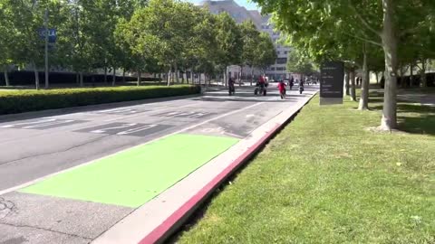 Bikers Roll Down UCLA's Westwood Blvd Sunday Afternoon (5-22-22)