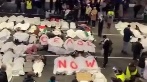 Demonstration demanding Gaze ceasefire in Oslo