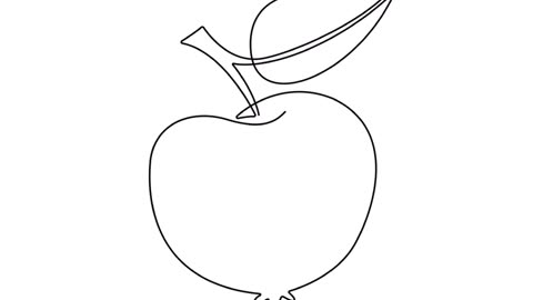 how to draw apple