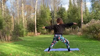 Guided Outdoor Grounding INTUITIVE Yoga And Deer 20min