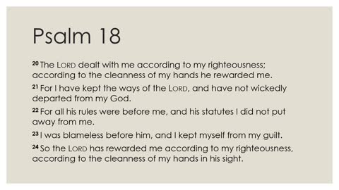 Psalm 18:1-24 Devotion