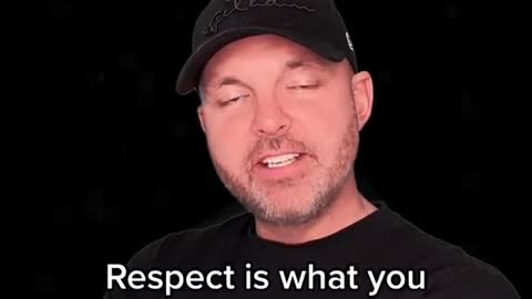 Respect is what you need