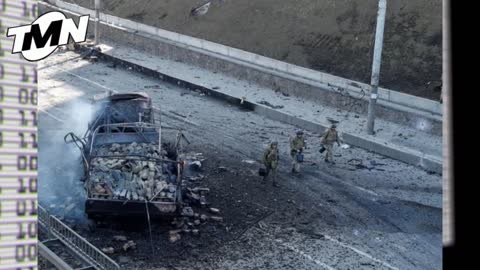 DESTROYED RUSSIAN MILITARY VEHICLES STREWN ACROSS UKRAINE