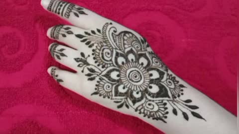 Floral henna tattoo design| temporary tattoo art for hand | body art