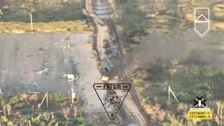 💥 Ukrainian Kamikaze Drone Strikes Russian Box Truck in Donetsk | RCF