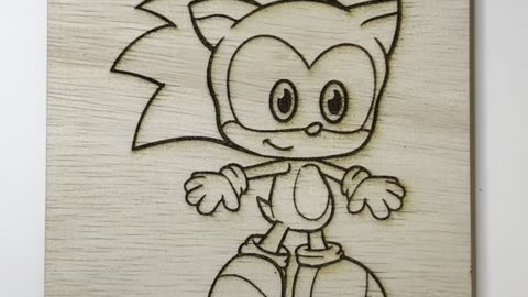 Oddly Satisfying Drawing of Baby Sonic