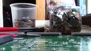 Removing circuit board pin/plug arrays for GOLD! Part 1