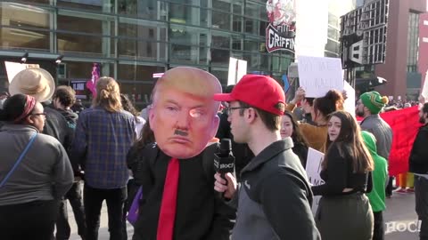 Trump Protesters in Grand Rapids Don't Know Why They're Protesting!!!