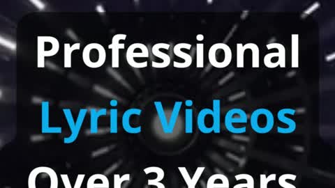 I Will Create Lyric Video Plus Audio Visualization