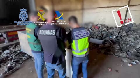 Incautados 720 kg de cocaína ocultos en un contenedor procedente de Costa Rica
