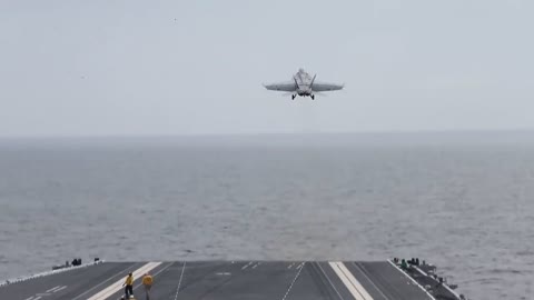 USS - Gerald R. Ford's First Fixed-Wing Aircraft Launch