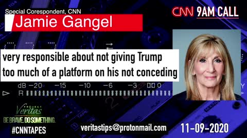 (2) CNN's Jamie Gangel Details How CNN Network Should Cover Up Trump’s Contested Election Claims