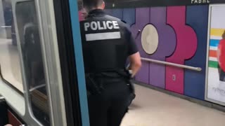 Cops Take Down Subway Passenger