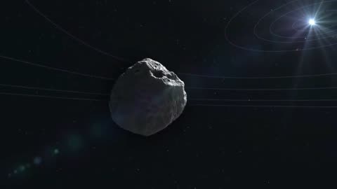 Revolving Asteroid Background Animation