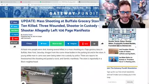 MASS SHOOTER IN BUFFALO IS CONVENIENTLY A MANIFESTO HAVING RACIST