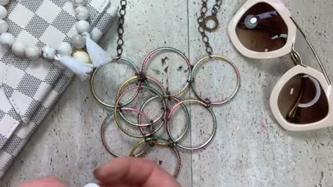 Making the Gorgeous 3D Necklace using Recycled Materials | How to | Fashion Inspiration | #shorts