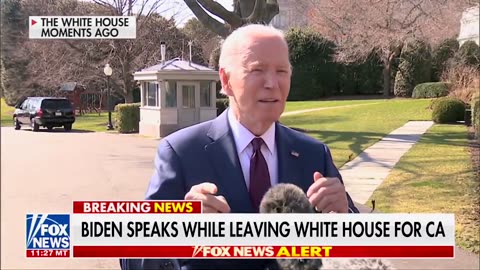 Reporter Asks Biden if he’s going to CA for plan “B”