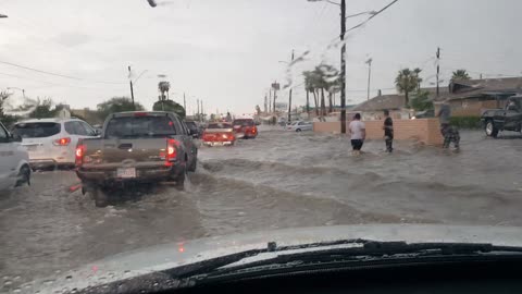 Flooding in Downtown Phoenix