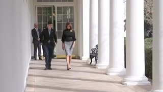 First Lady Melania Trump Visits with Stoneman Douglas student Kyle Kashuv