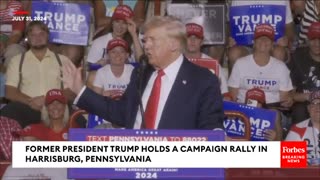 BREAKING NEWS: Trump Calls Woman Who Projected Chart That 'Saved My Life' On Stage At PA Rally