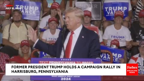 BREAKING NEWS: Trump Calls Woman Who Projected Chart That 'Saved My Life' On Stage At PA Rally
