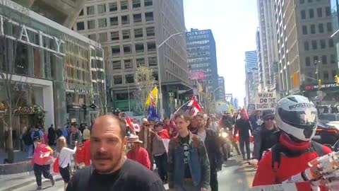 Freedom protest in Toronto on 7th of May