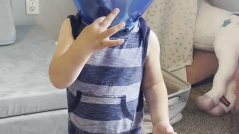 Biting Toddler Given Cone of Shame