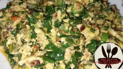 Anda methi (Eggs with fenugreek) recipe / methi omlatte
