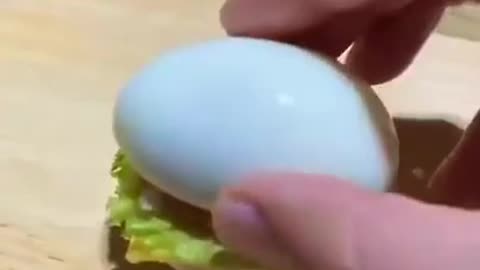 CUTE EGG BURGER