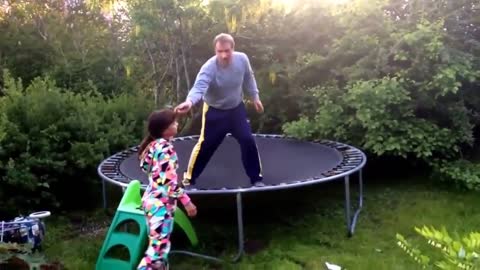 A joke with a trampoline ...... now dad will show