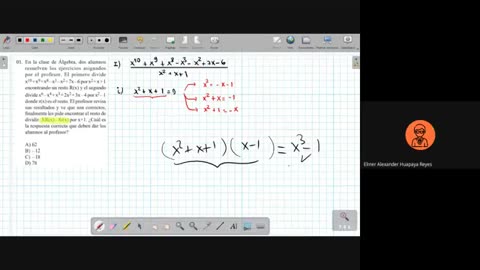 TRILCE SEMESTRAL 2021 | SEMANA 01 | ÁLGEBRA: DIVISIÓN ALGEBRAICA