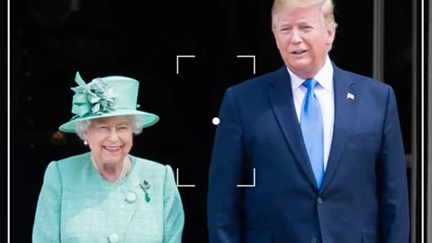 President Trump and Her Majesty, Beautiful Moments. #trump #thequeen #shorts #fp