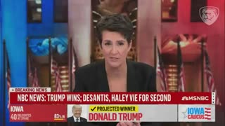 MSNBC completely censored Trump's Iowa victory speech