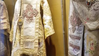 grave shroud embroidered with gold from old relics of Asia Minor