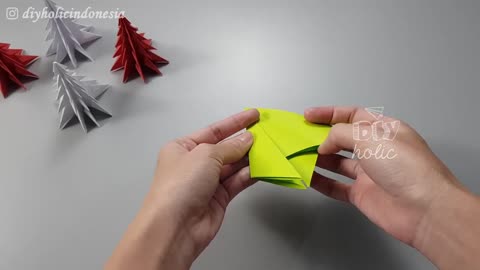 HOW TO MAKE EASY CHRISTMAS TREE ORIGAMI | ORIGAMI POHON NATAL