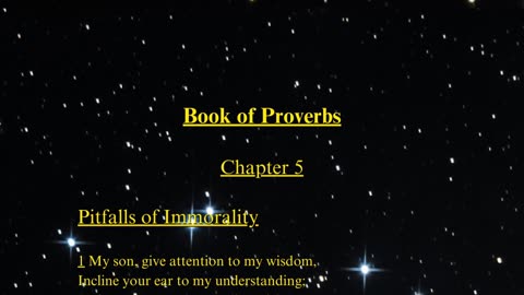 Christian Meme Video: Proverbs Chapter 5 (02/18/2024)