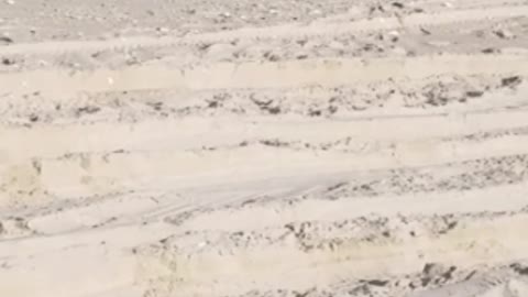 Land Rover Swamped on the Beach