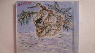Sloth No 2 - Acrylic Painting