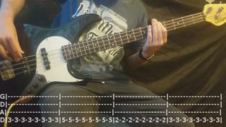 Kavinsky - Nightcall Bass Cover (Tabs)