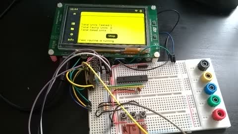 UPTS - Testing a Dual 14-Degment (Hex) Display (STM32F746)