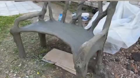 Bench! Cement! With your own hands!