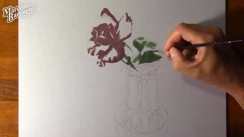 Draw A Rough Outline Of The Rose