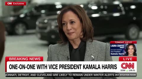 CNN reporter to Kamala Harris: I'm struck in your presence