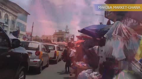 GHANA'S 🇬🇭 BUSIEST MARKET MAKOLA |STREET SCENE |