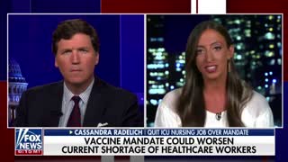 Tucker Carlson talks to a nurse who left her job because of vaccine mandates