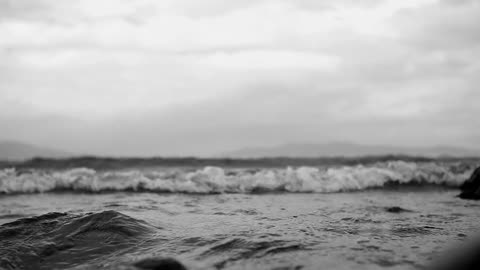 Sea Waves during Overcast