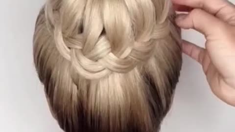 Girl easy hair style , girl hairstyle for wedding