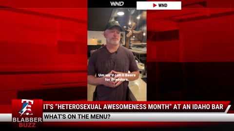 It's “Heterosexual Awesomeness Month” At An Idaho Bar