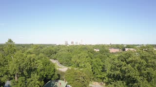 Above Greensboro on sunny day